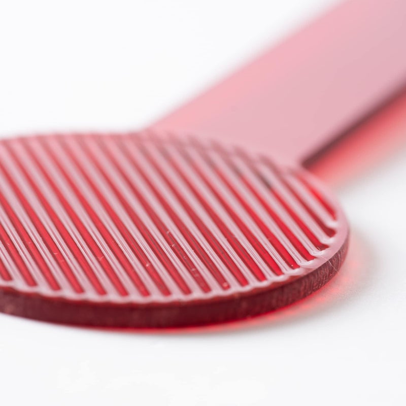 Precision Vision سدادة مركبة، سدادة سوداء/سدادة قضيب مادوكس حمراء، بلاستيك صلب شبه شفاف أحمر - Image 2